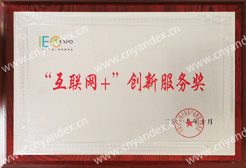 互聯(lián)網(wǎng)+創(chuàng)新服務(wù)獎(jiǎng)